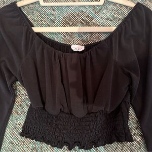 LE LIS long sleeve crop top